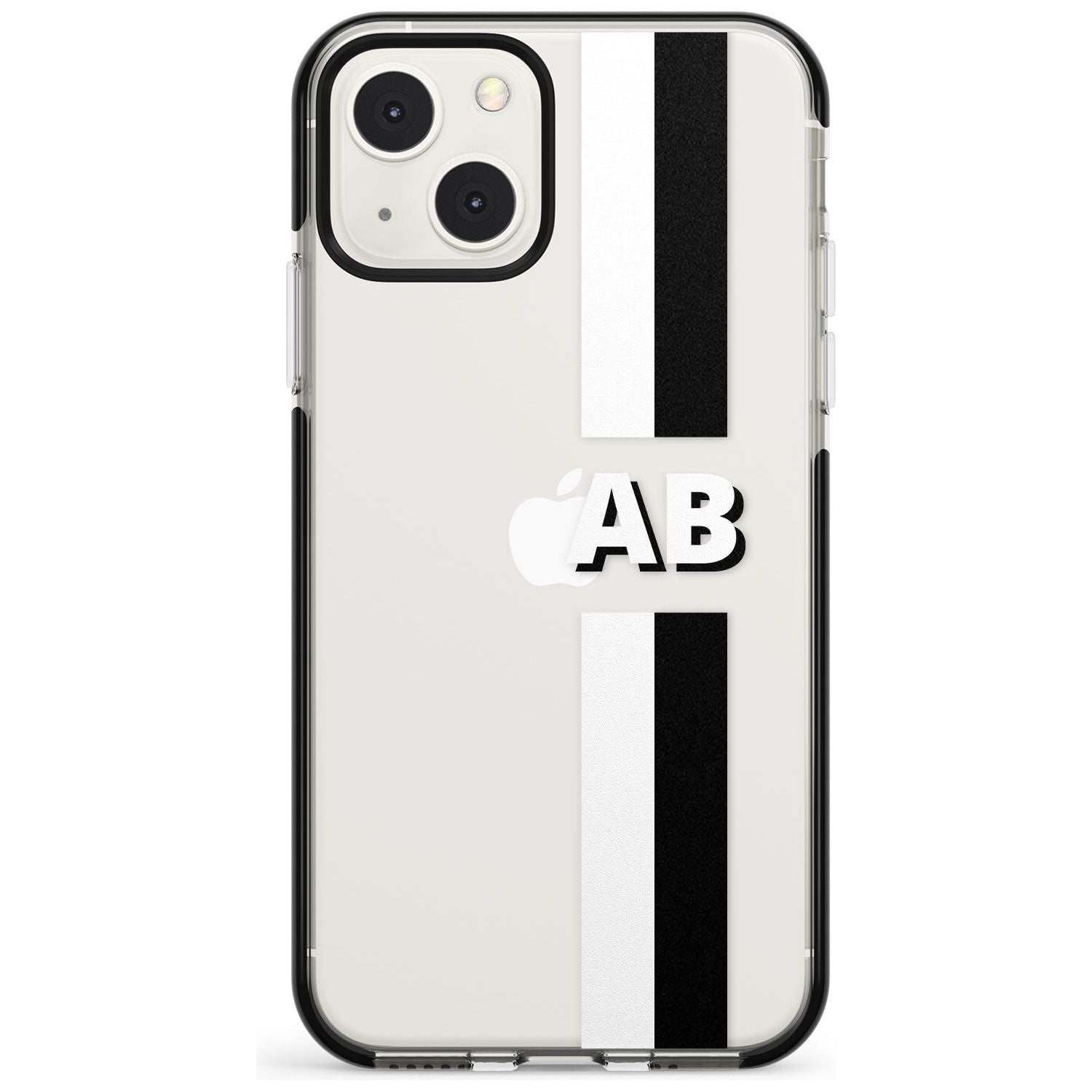 Personalised Clear Text  6E Custom Phone Case iPhone 13 Mini / Black Impact Case Blanc Space