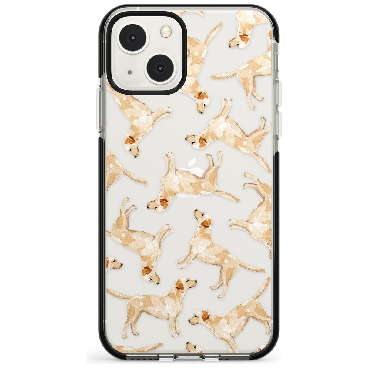 Yellow Labrador Watercolour Dog Pattern