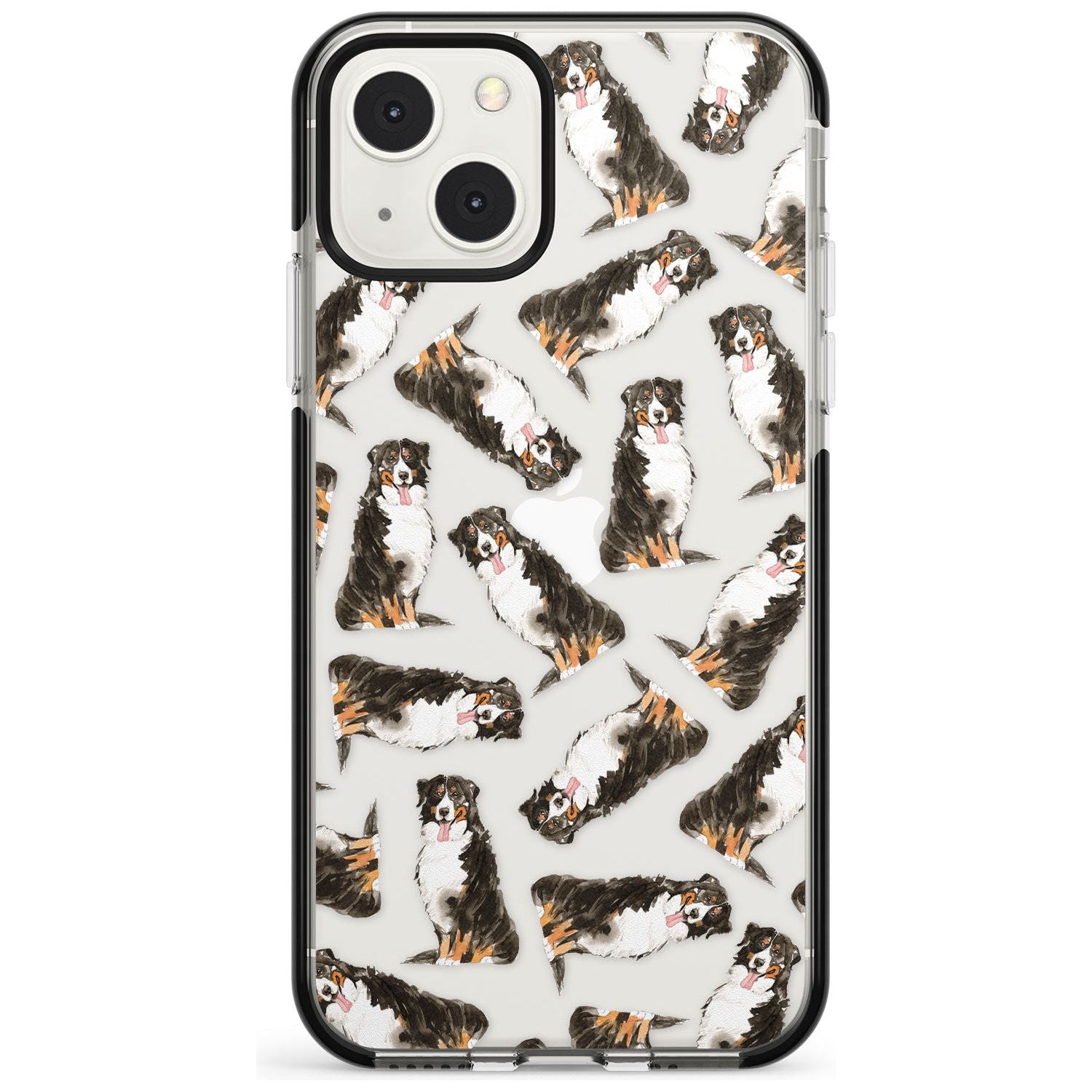 Bernese Mountain Dog Watercolour Dog Pattern
