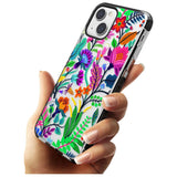 Floral Vibe Black Impact Phone Case for iPhone 13 & 13 Mini