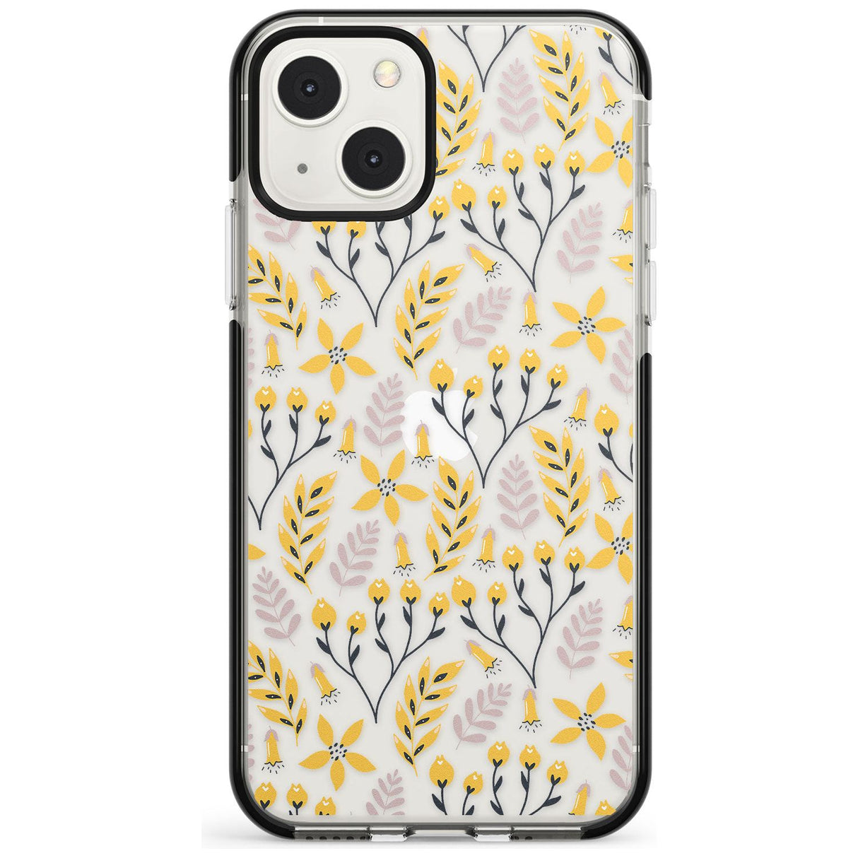 Yellow Leaves Transparent Floral