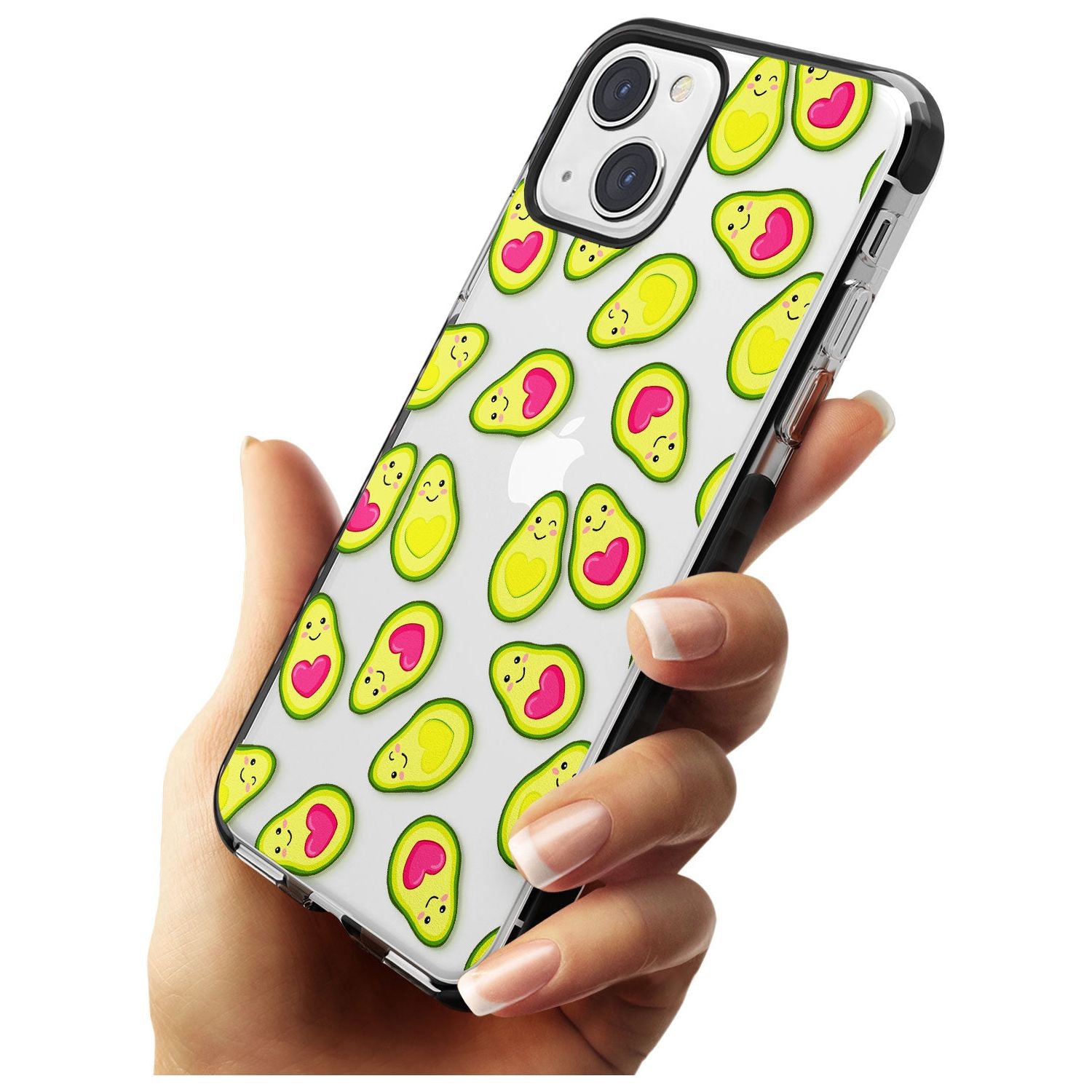 Avocado Love Black Impact Phone Case for iPhone 13 & 13 Mini