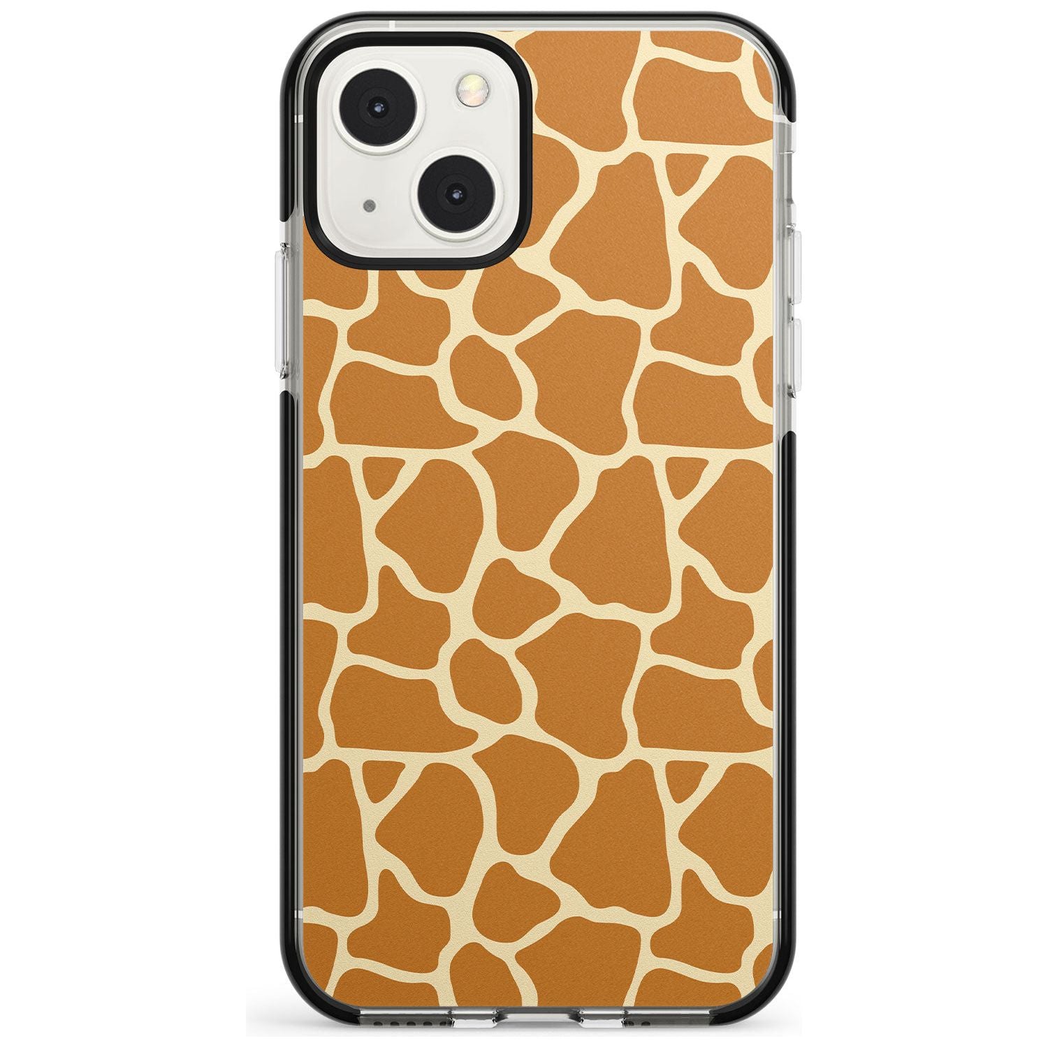Giraffe Pattern Black Impact Phone Case for iPhone 13 & 13 Mini