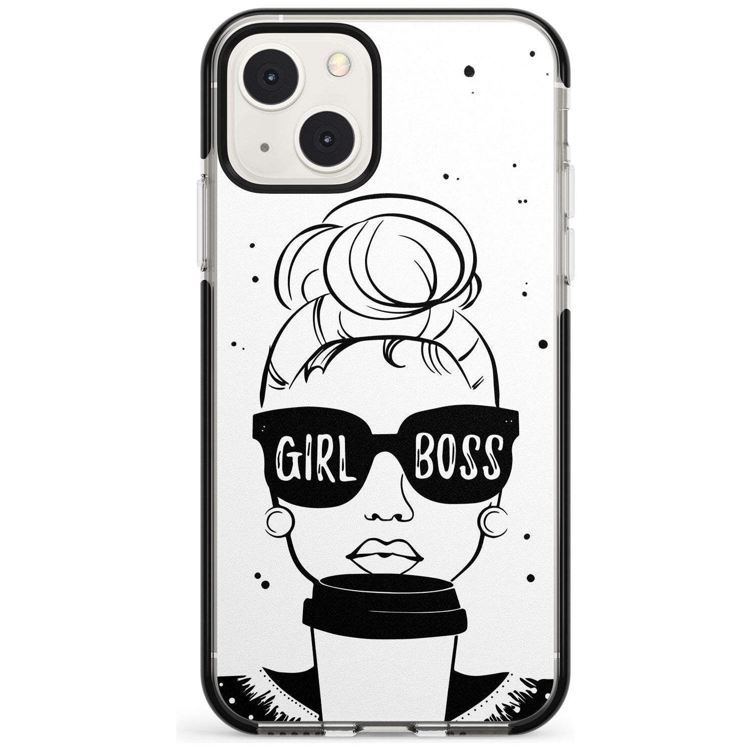 Girl Boss Black Impact Phone Case for iPhone 13 & 13 Mini
