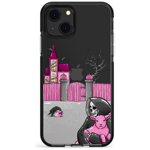 Left With My Heart Black Impact Phone Case for iPhone 13 & 13 Mini