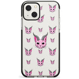 Demon Cat Pattern Black Impact Phone Case for iPhone 13 & 13 Mini