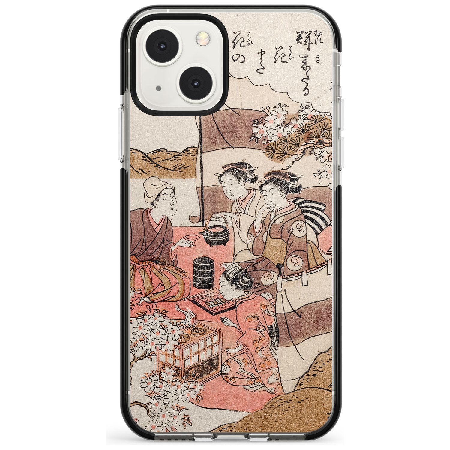 Japanese Afternoon Tea Phone Case iPhone 13 Mini / Black Impact Case Blanc Space