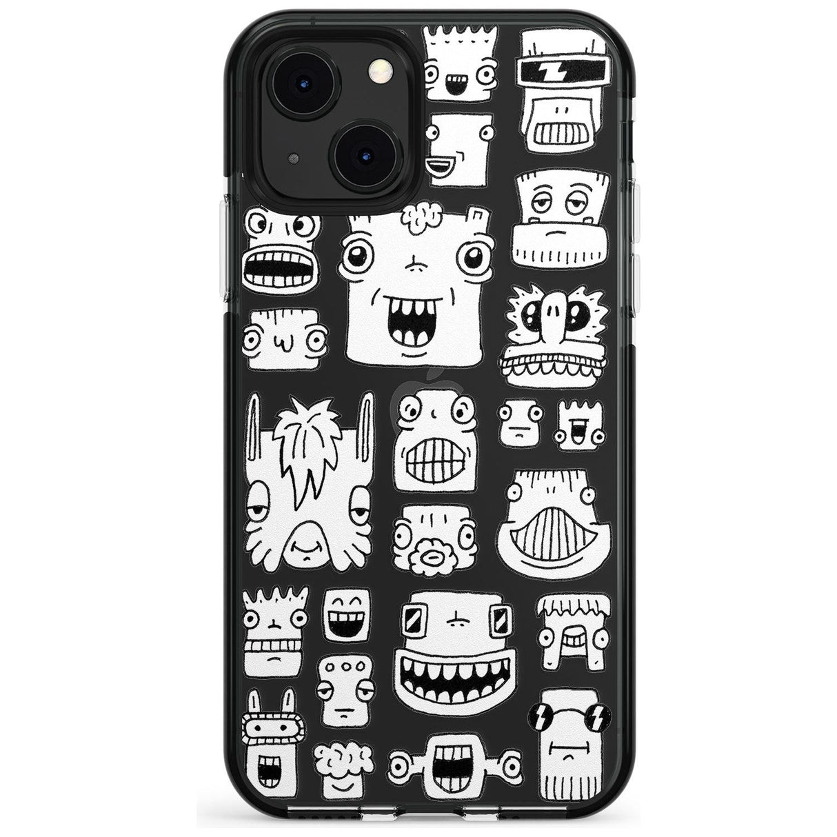 Burst Heads Black Impact Phone Case for iPhone 13 & 13 Mini