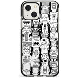 Monochrome Heads Black Impact Phone Case for iPhone 13 & 13 Mini