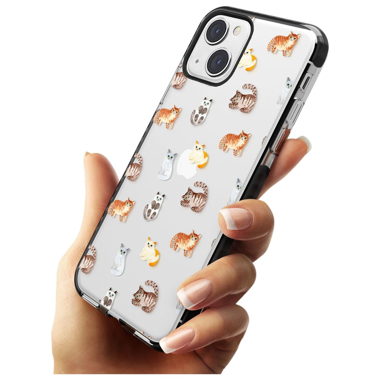 Cute Cat Pattern - Clear Phone Case iPhone 15 Pro Max / Black Impact Case,iPhone 15 Plus / Black Impact Case,iPhone 15 Pro / Black Impact Case,iPhone 15 / Black Impact Case,iPhone 15 Pro Max / Impact Case,iPhone 15 Plus / Impact Case,iPhone 15 Pro / Impact Case,iPhone 15 / Impact Case,iPhone 15 Pro Max / Magsafe Black Impact Case,iPhone 15 Plus / Magsafe Black Impact Case,iPhone 15 Pro / Magsafe Black Impact Case,iPhone 15 / Magsafe Black Impact Case,iPhone 14 Pro Max / Black Impact Case,iPhone 14 Plus / Bl