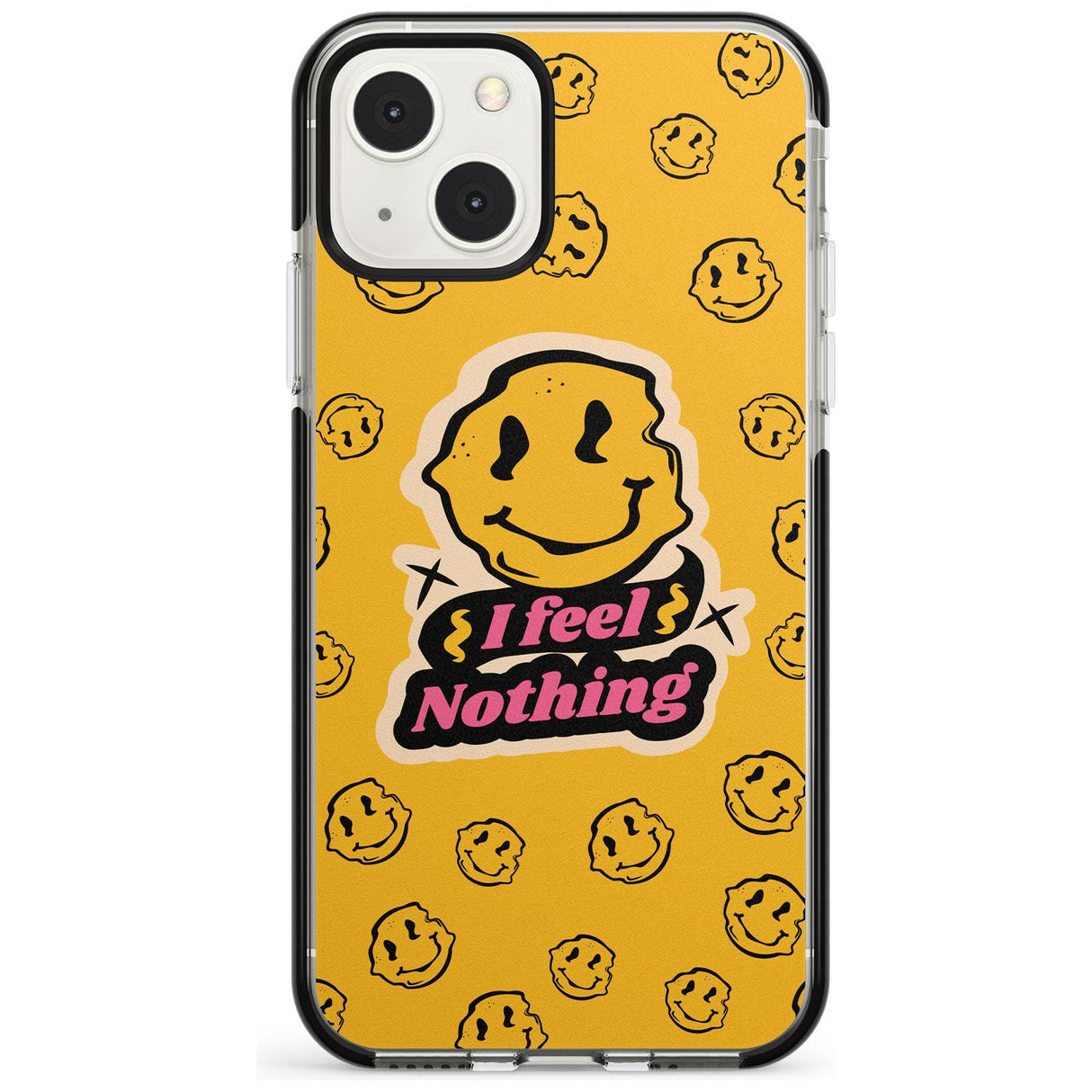 I feel nothing Phone Case iPhone 13 Mini / Black Impact Case Blanc Space