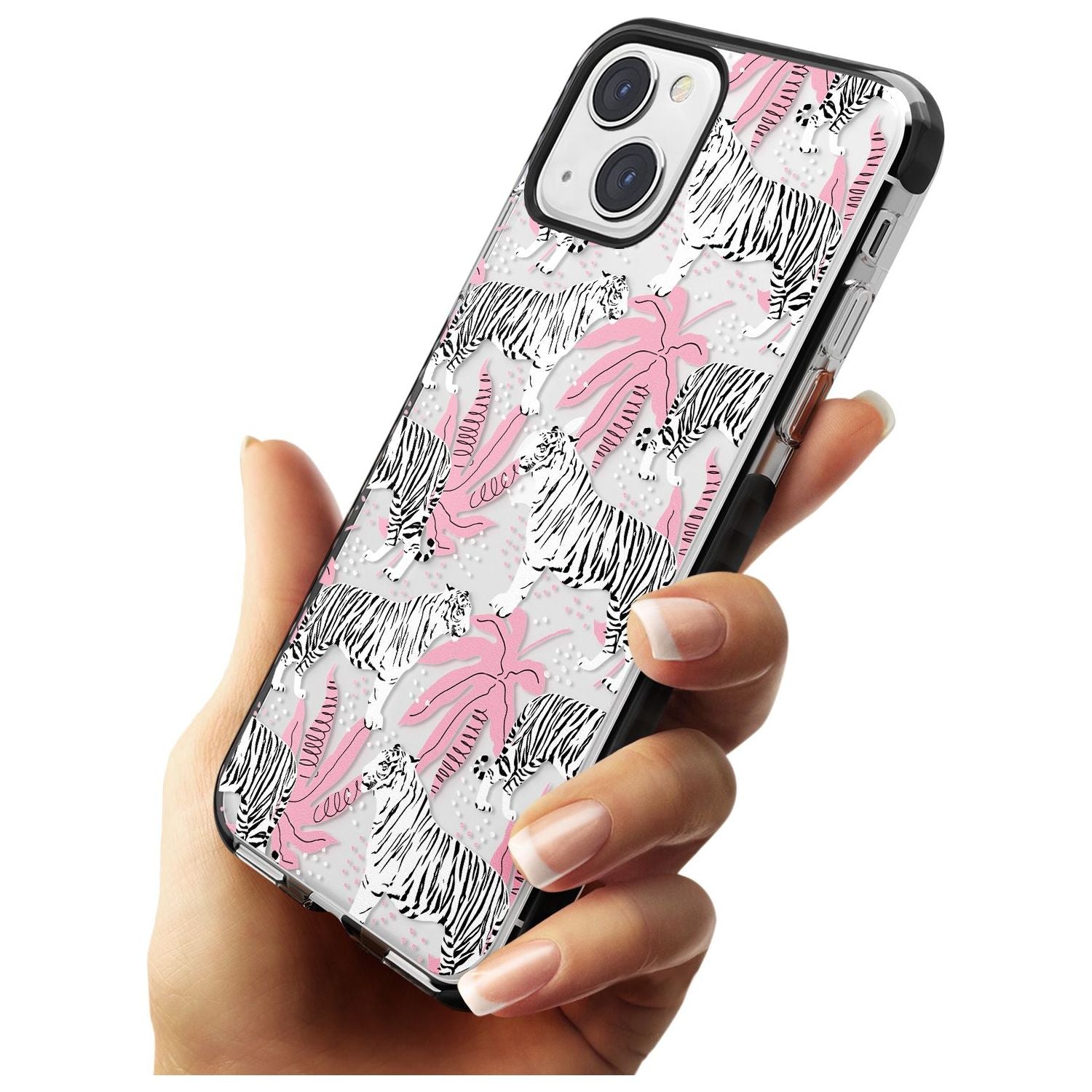 Pink & White Tropical Tigers