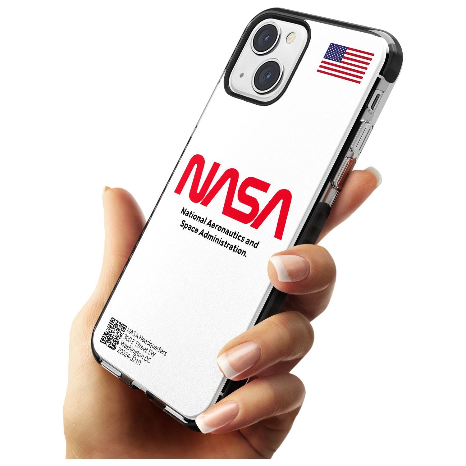 NASA The Worm Black Impact Phone Case for iPhone 13 & 13 Mini