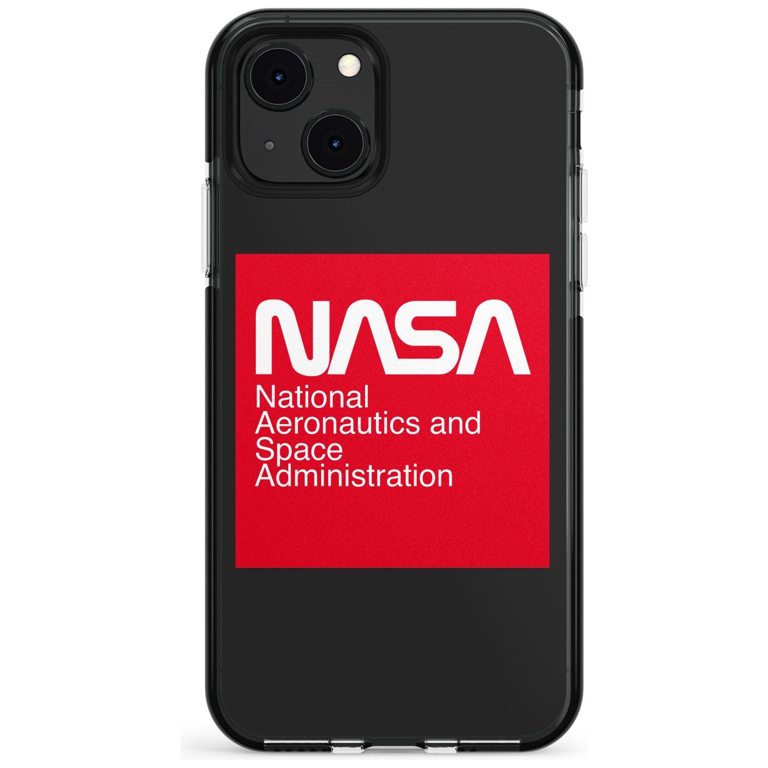 NASA The Worm Box Black Impact Phone Case for iPhone 13 & 13 Mini