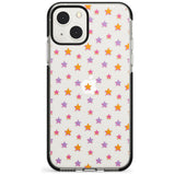 Spangling Stars Pattern Black Impact Phone Case for iPhone 13 & 13 Mini