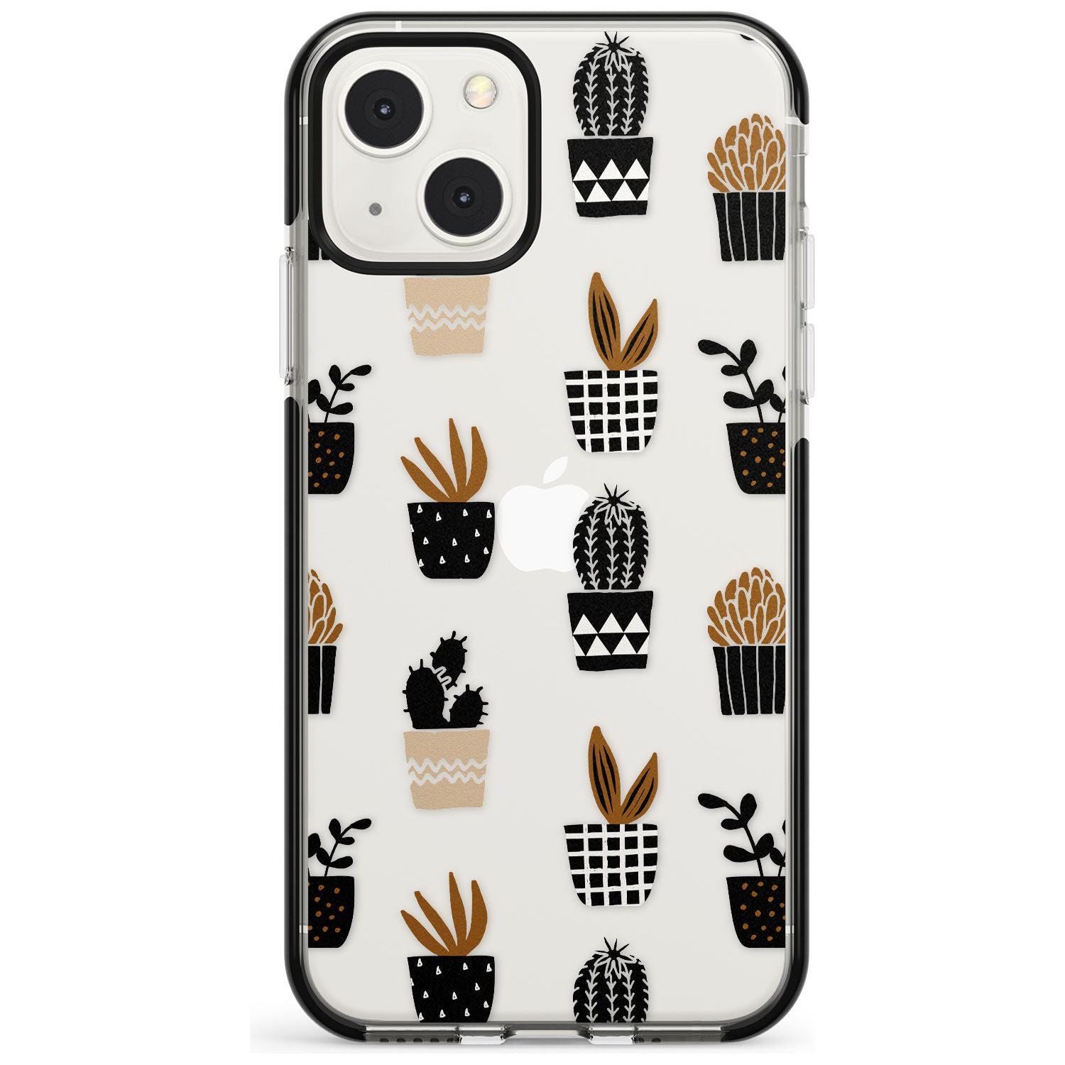 Large Mixed Plants Pattern - Clear