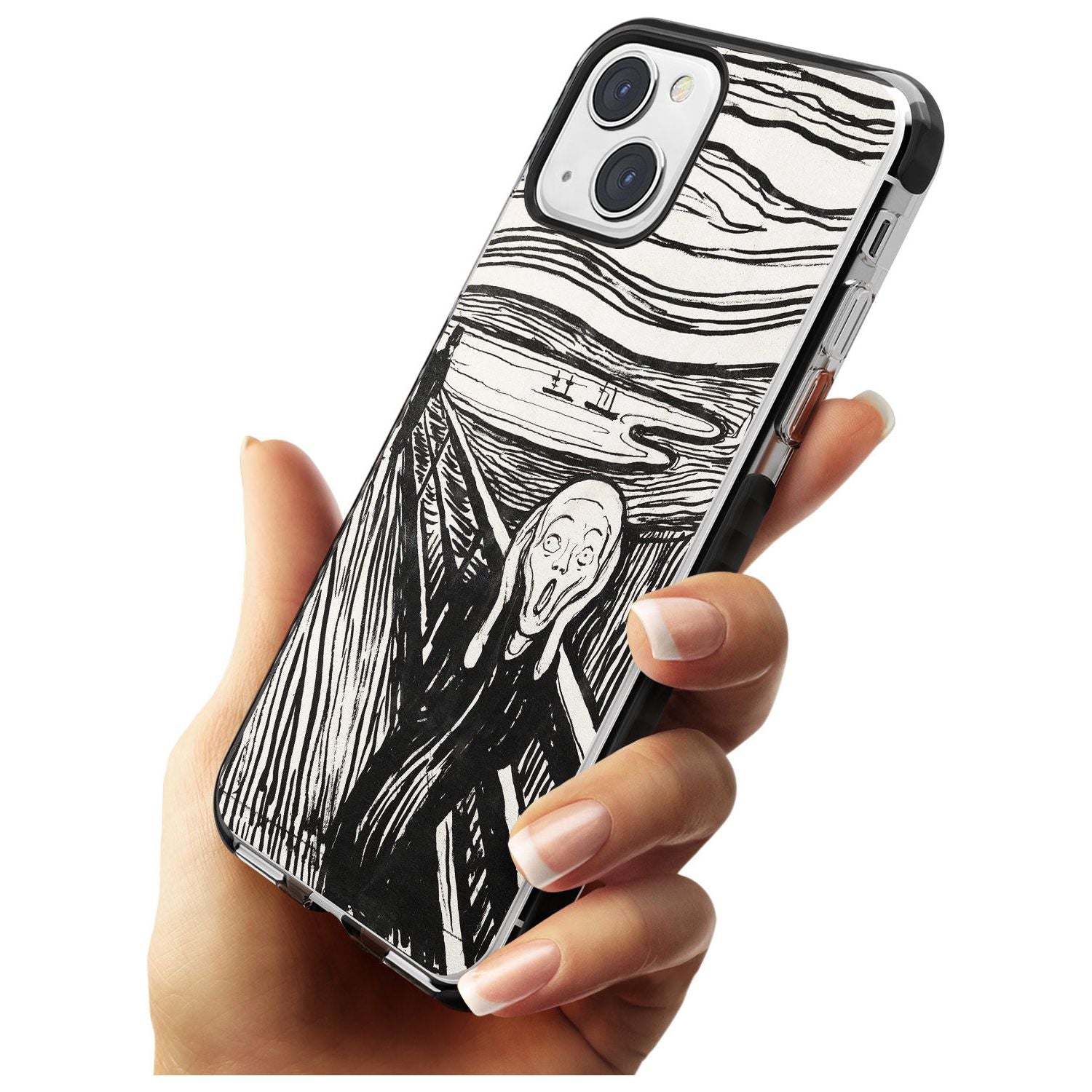 The Scream Black Impact Phone Case for iPhone 13 & 13 Mini