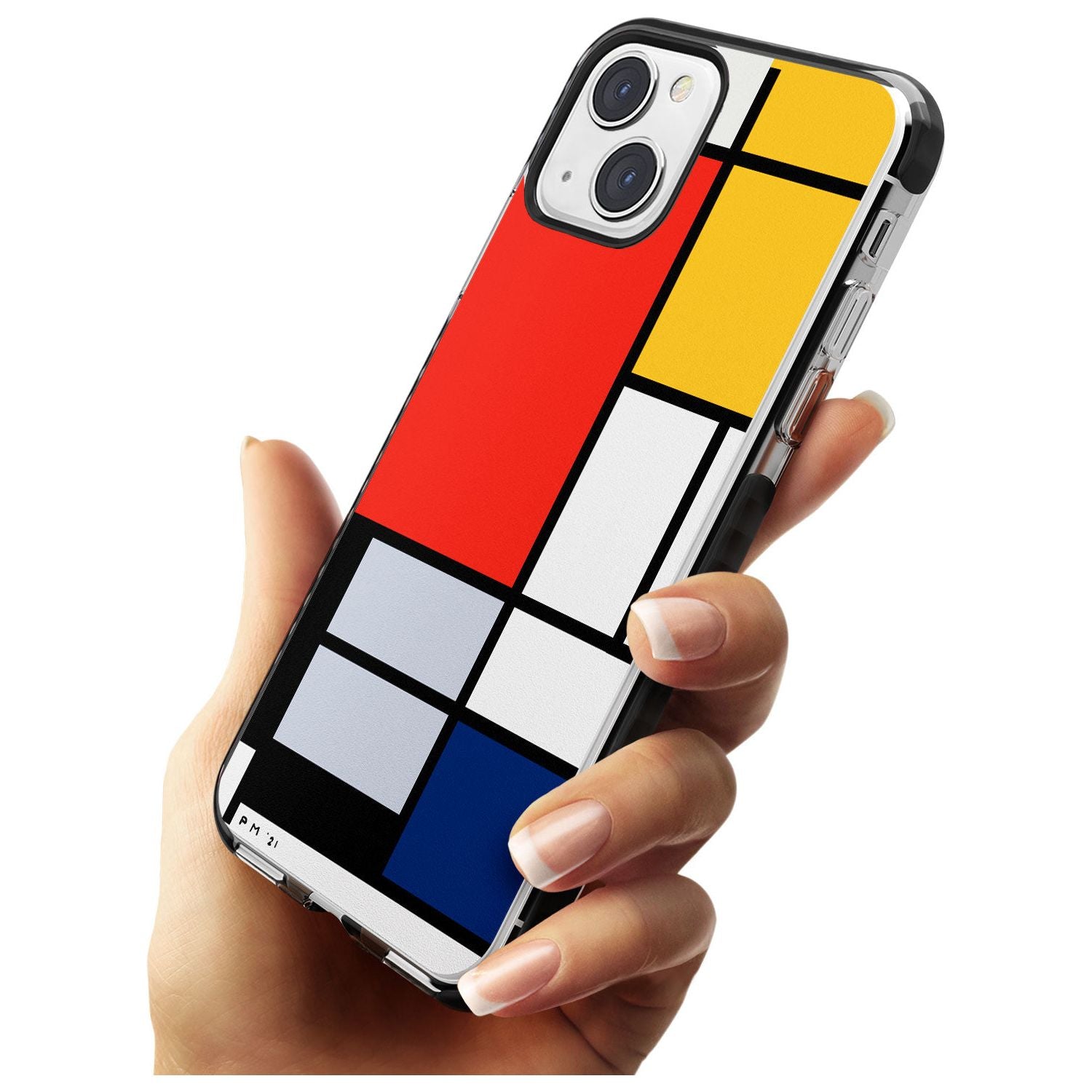 Piet Mondrian's Composition Black Impact Phone Case for iPhone 13 & 13 Mini