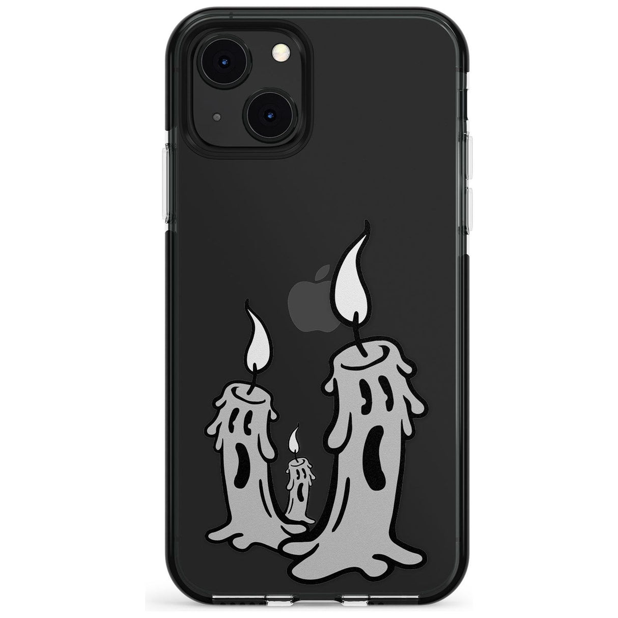 Candle Lit Black Impact Phone Case for iPhone 13 & 13 Mini