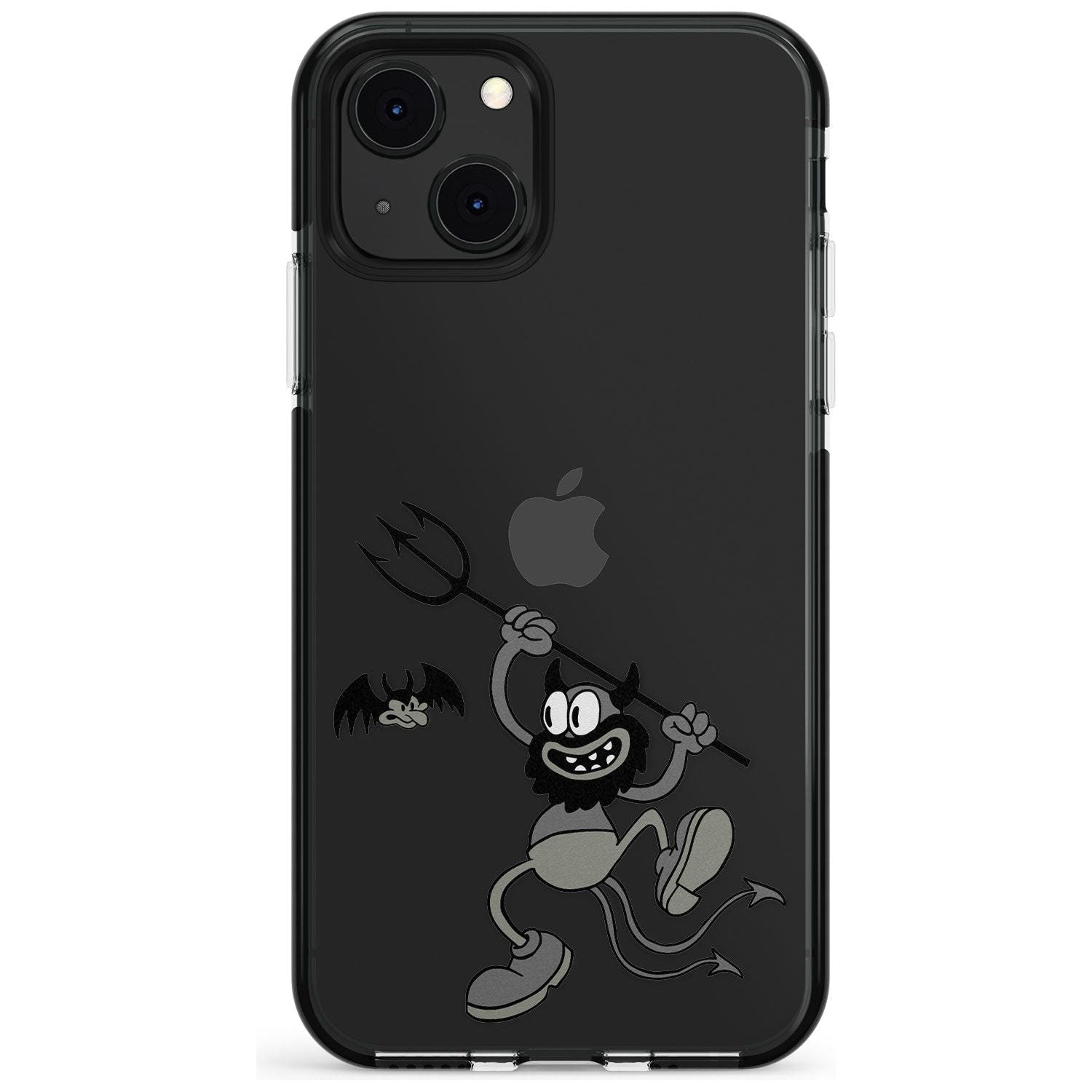 Dancing Devil Black Impact Phone Case for iPhone 13 & 13 Mini