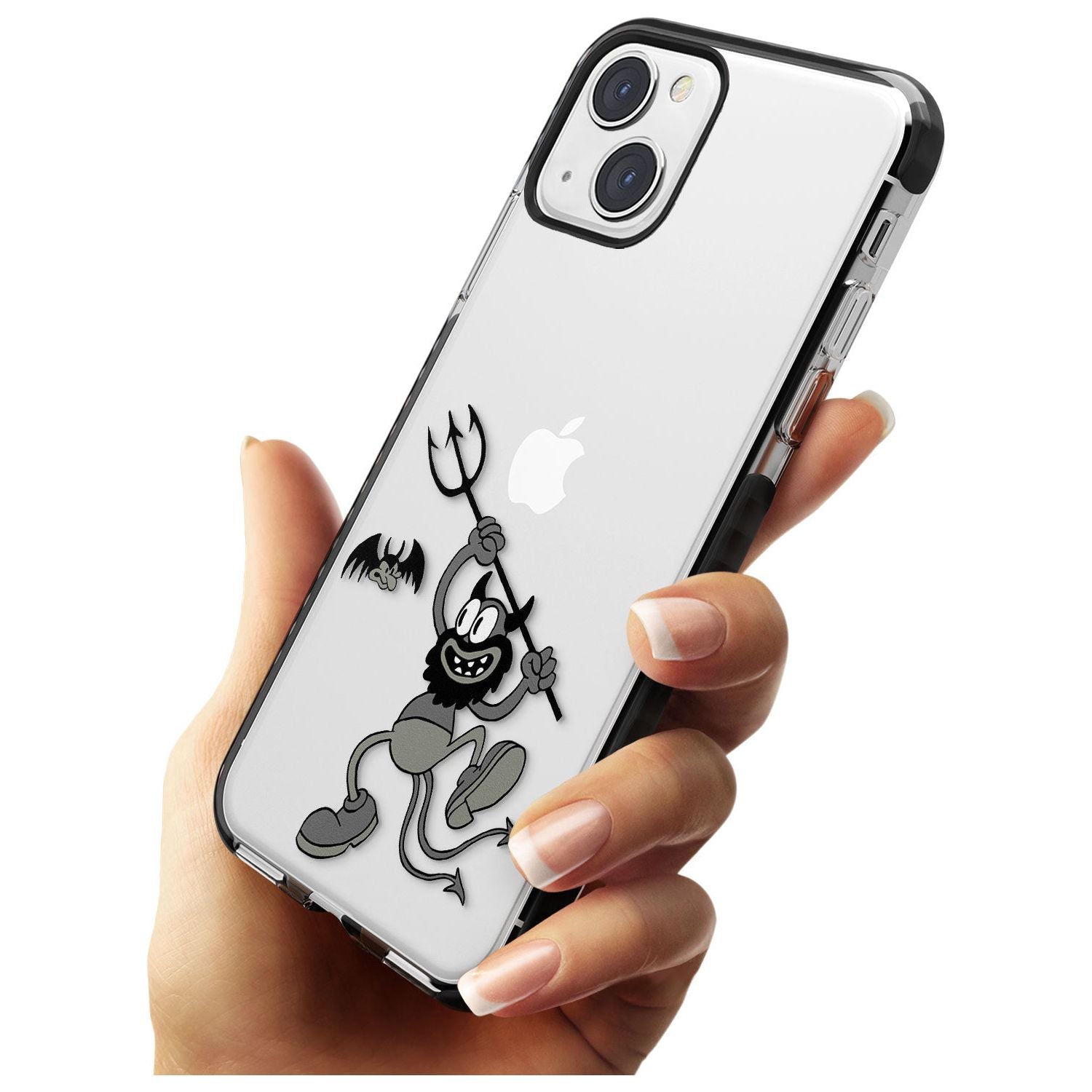 Dancing Devil Black Impact Phone Case for iPhone 13 & 13 Mini
