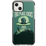 EARTH SUCKS Phone Case iPhone 13 Mini / Black Impact Case Blanc Space