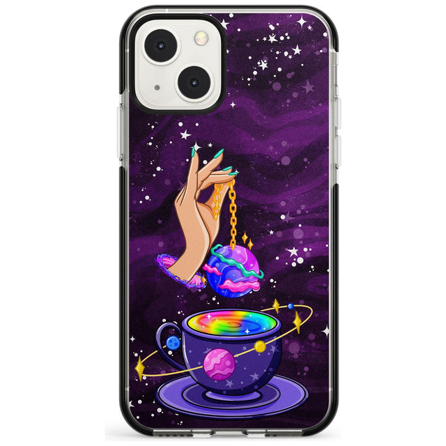Space Tea Black Impact Phone Case for iPhone 13 & 13 Mini