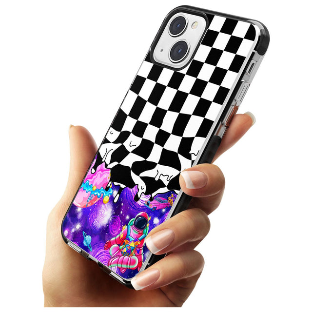 Washed Out Black Impact Phone Case for iPhone 13 & 13 Mini