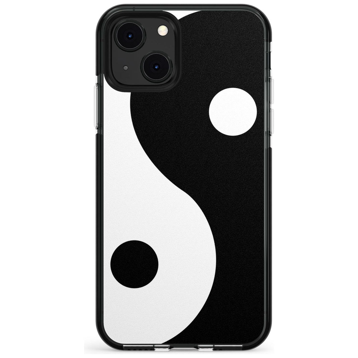 Large Yin Yang Black Impact Phone Case for iPhone 13 & 13 Mini