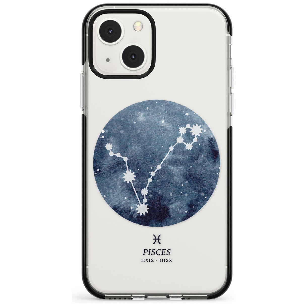 Pisces Zodiac Transparent Design - Blue