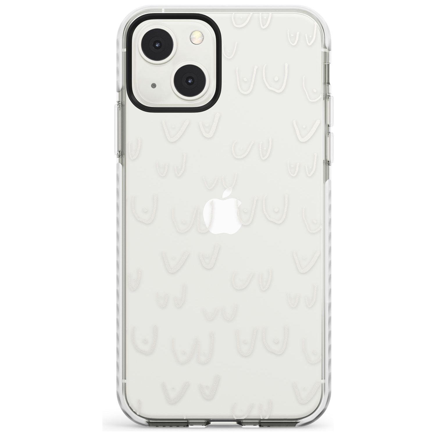 Free the boob (White) Phone Case iPhone 13 Mini / Impact Case Blanc Space