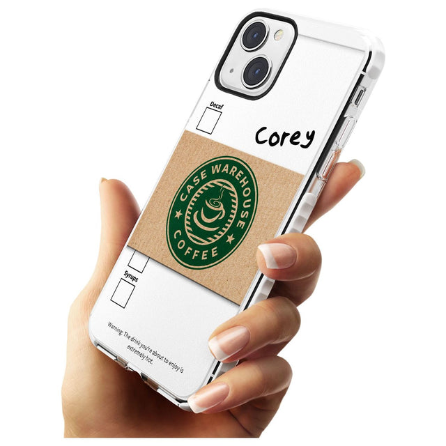 Personalised Coffee Cup Impact Phone Case for iPhone 13 & 13 Mini
