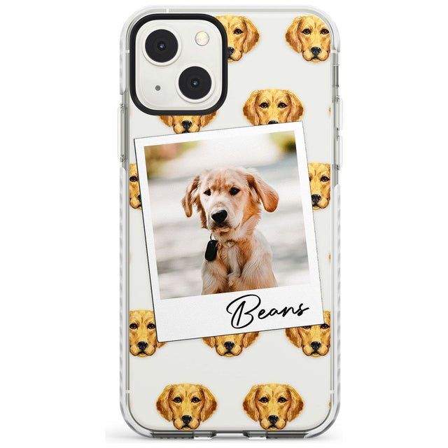 Personalised Labrador - Dog Photo Custom Phone Case iPhone 13 Mini / Impact Case Blanc Space