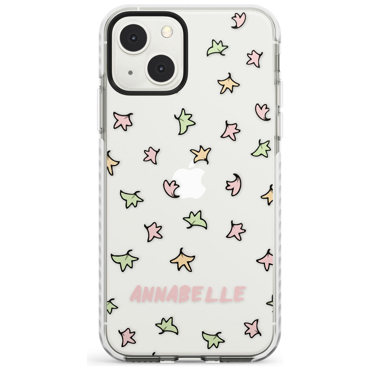 Personalised Custom Leaves Pattern Impact Phone Case for iPhone 13 & 13 Mini