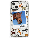 Personalised Horse Polaroid Impact Phone Case for iPhone 13 & 13 Mini