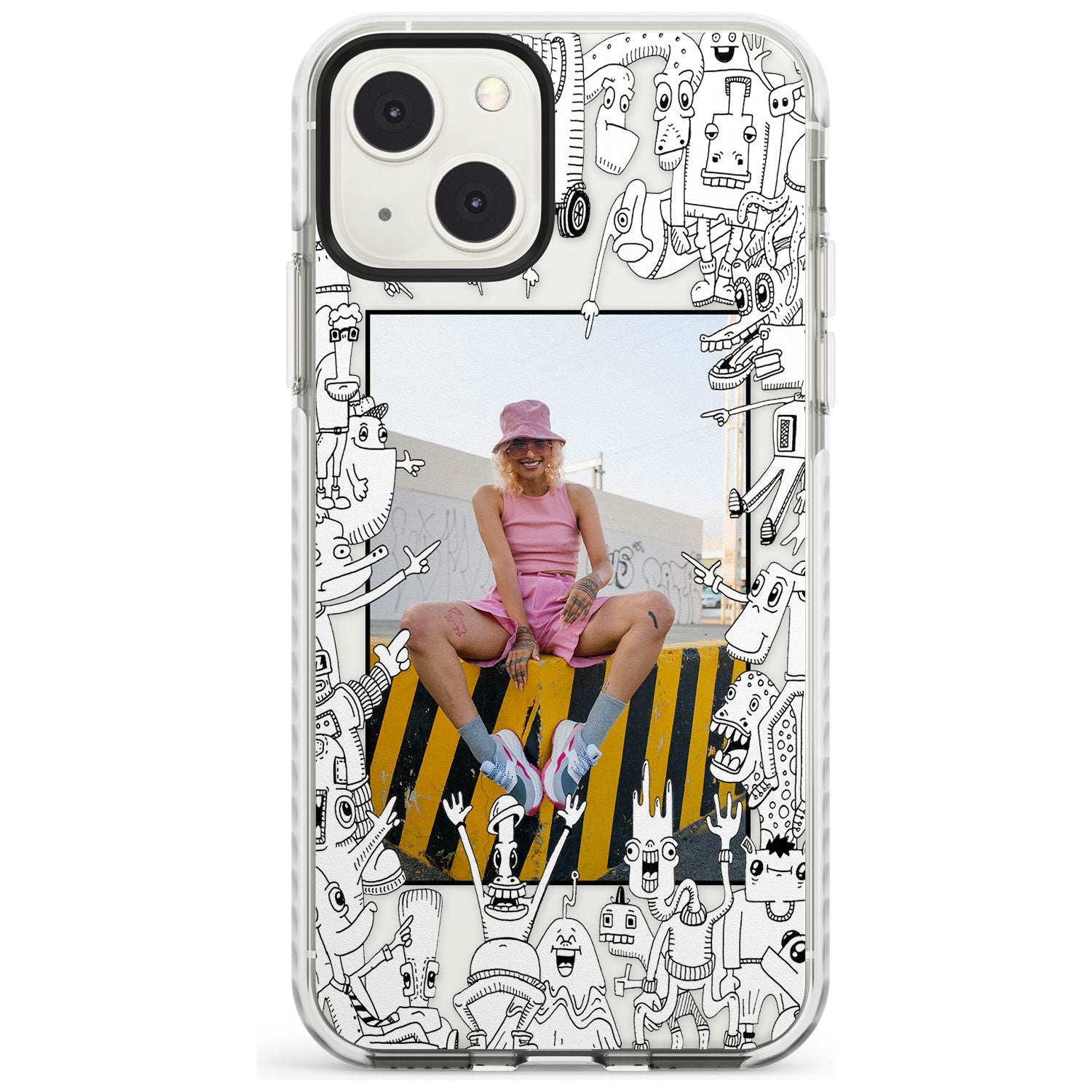Personalised Look At This Photo Case Custom Phone Case iPhone 13 Mini / Impact Case Blanc Space