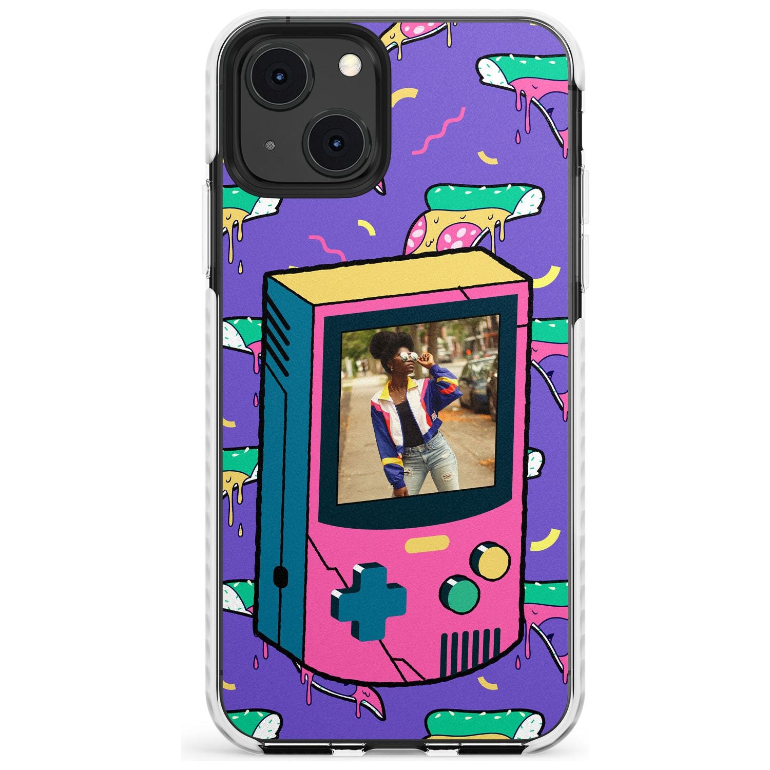 Personalised Retro Game Photo Case Impact Phone Case for iPhone 13 & 13 Mini
