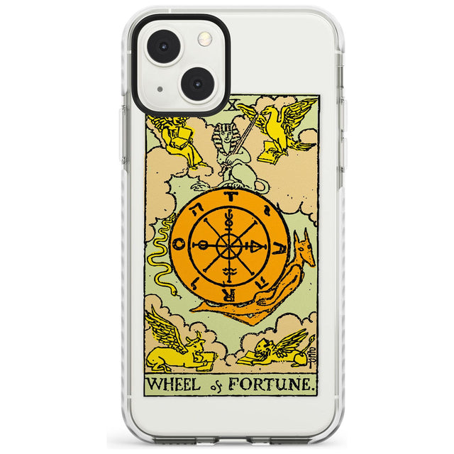 Personalised Wheel of Fortune Tarot Card - Colour Phone Case iPhone 13 Mini / Impact Case Blanc Space