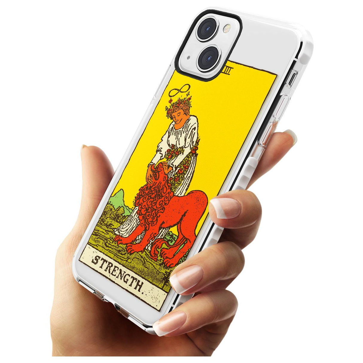 Personalised Strength Tarot Card - Colour Custom Phone Case iPhone 15 Pro Max / Black Impact Case,iPhone 15 Plus / Black Impact Case,iPhone 15 Pro / Black Impact Case,iPhone 15 / Black Impact Case,iPhone 15 Pro Max / Impact Case,iPhone 15 Plus / Impact Case,iPhone 15 Pro / Impact Case,iPhone 15 / Impact Case,iPhone 15 Pro Max / Magsafe Black Impact Case,iPhone 15 Plus / Magsafe Black Impact Case,iPhone 15 Pro / Magsafe Black Impact Case,iPhone 15 / Magsafe Black Impact Case,iPhone 14 Pro Max / Black Impact 