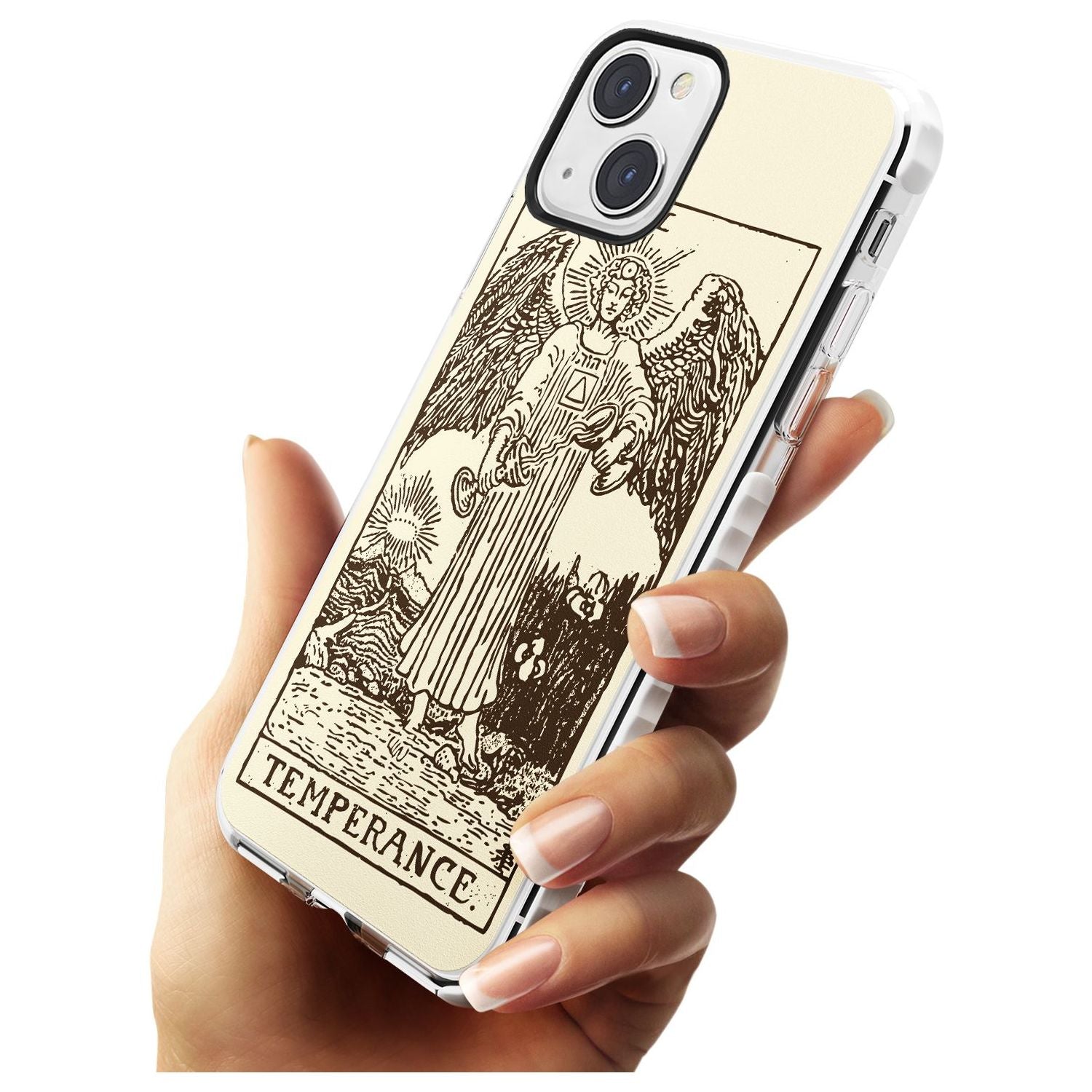 Personalised Temperance Tarot Card - Solid Cream