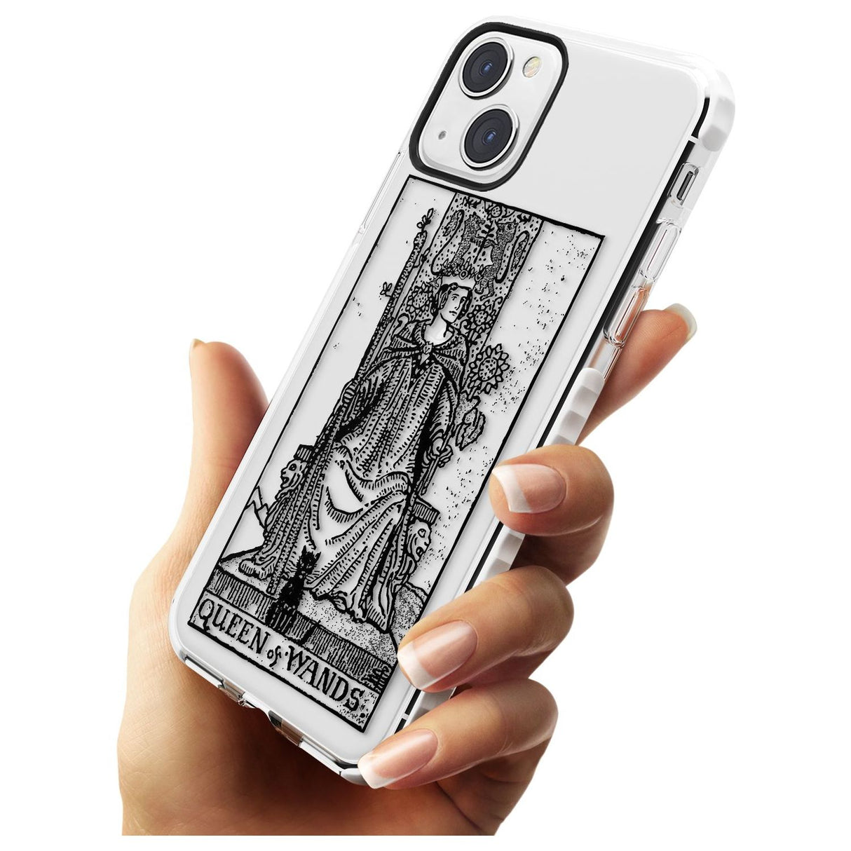 Personalised Queen of Wands Tarot Card - Transparent Custom Phone Case iPhone 15 Pro Max / Black Impact Case,iPhone 15 Plus / Black Impact Case,iPhone 15 Pro / Black Impact Case,iPhone 15 / Black Impact Case,iPhone 15 Pro Max / Impact Case,iPhone 15 Plus / Impact Case,iPhone 15 Pro / Impact Case,iPhone 15 / Impact Case,iPhone 15 Pro Max / Magsafe Black Impact Case,iPhone 15 Plus / Magsafe Black Impact Case,iPhone 15 Pro / Magsafe Black Impact Case,iPhone 15 / Magsafe Black Impact Case,iPhone 14 Pro Max / Bl