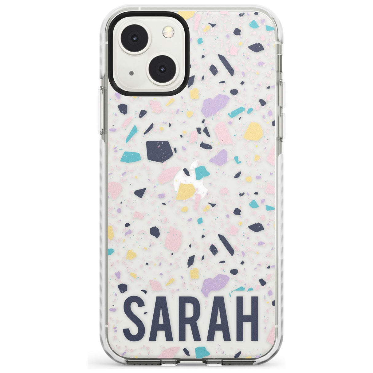 Personalised Terrazzo - Pink, Purple, Blue Custom Phone Case iPhone 13 Mini / Impact Case Blanc Space