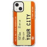 Personalised Create Your Own Train Ticket Impact Phone Case for iPhone 13 & 13 Mini