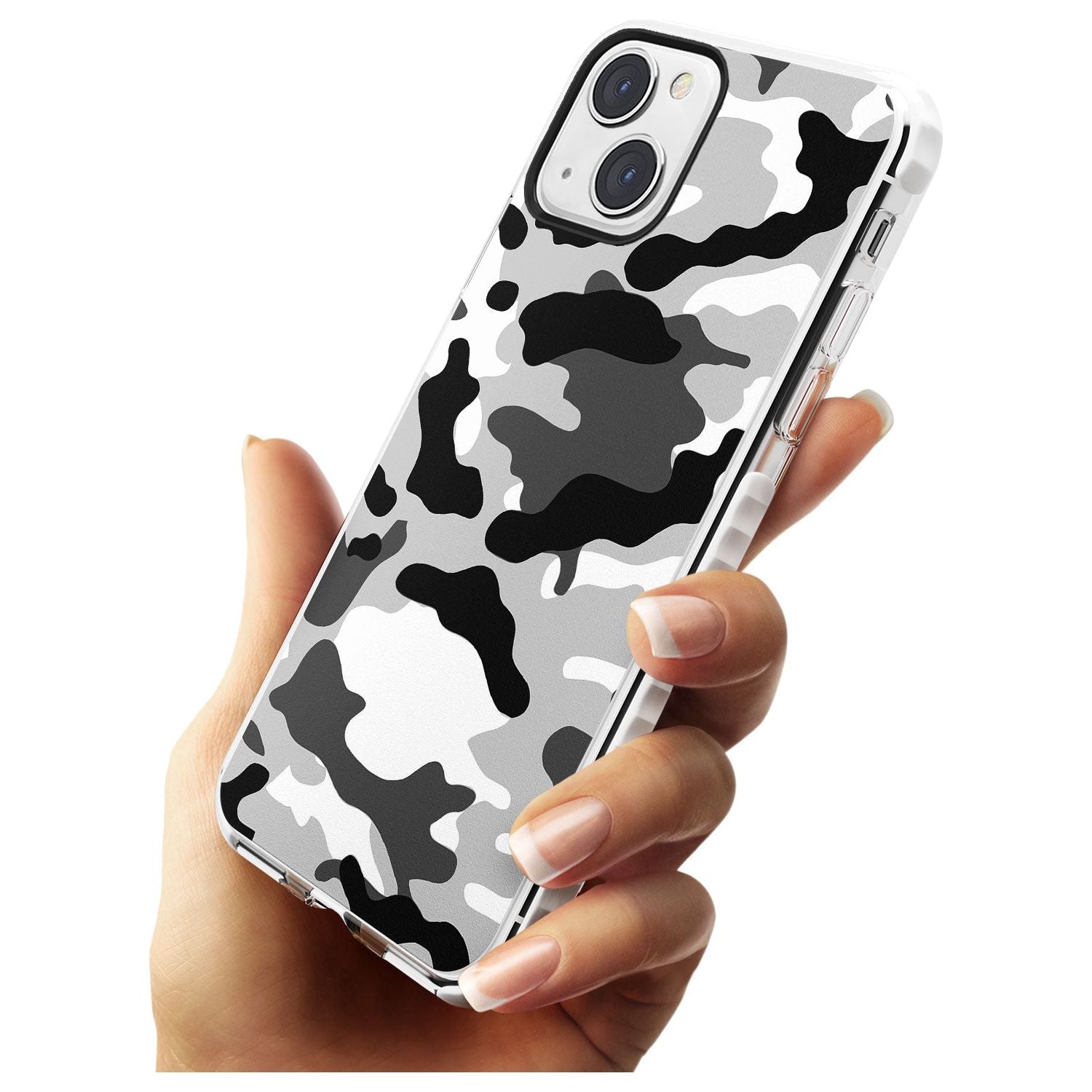 Grey Camo Impact Phone Case for iPhone 13 & 13 Mini