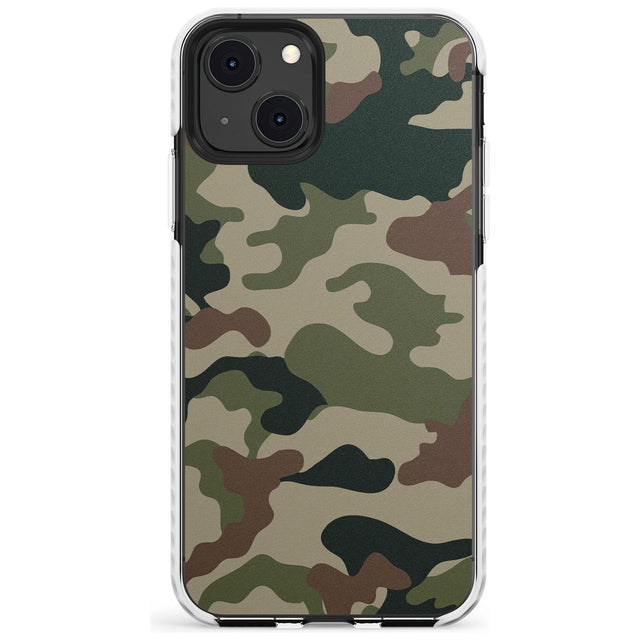 Green and Brown Camo Impact Phone Case for iPhone 13 & 13 Mini