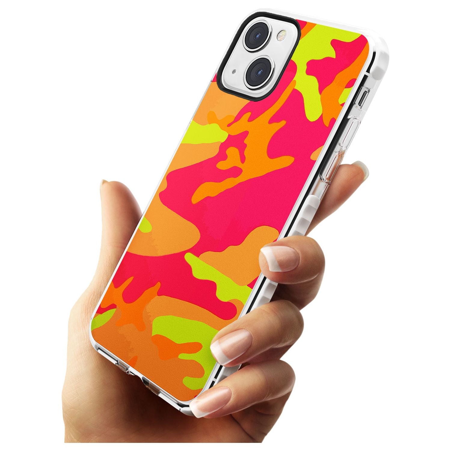 Neon Camo Impact Phone Case for iPhone 13 & 13 Mini