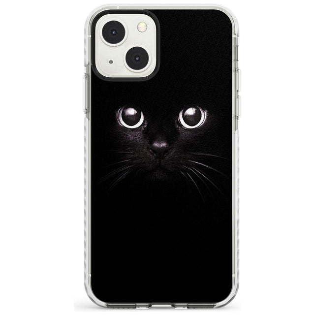 Black Cat Phone Case iPhone 13 Mini / Impact Case Blanc Space
