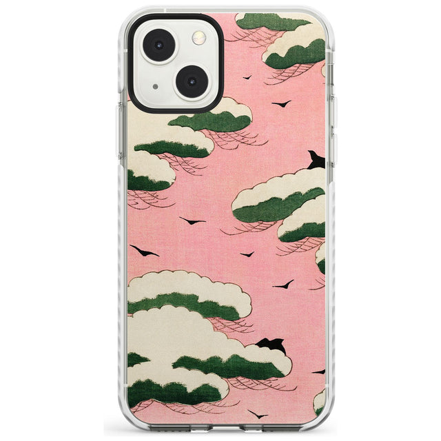 Japanese Pink Sky by Watanabe Seitei Phone Case iPhone 13 Mini / Impact Case Blanc Space