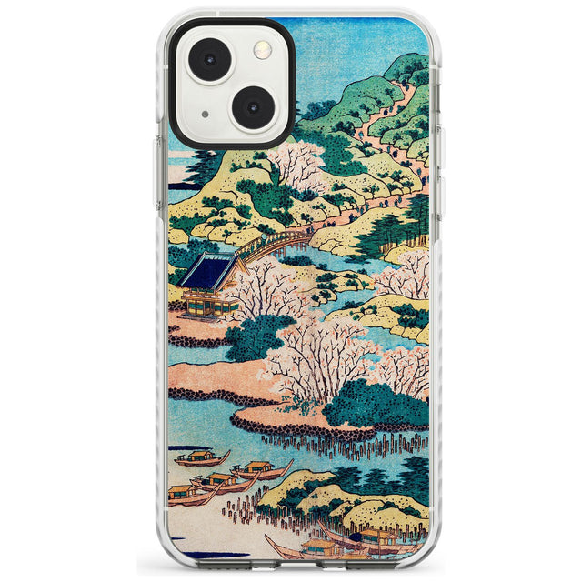 Coastal Community by Katsushika Hokusai Phone Case iPhone 13 Mini / Impact Case Blanc Space