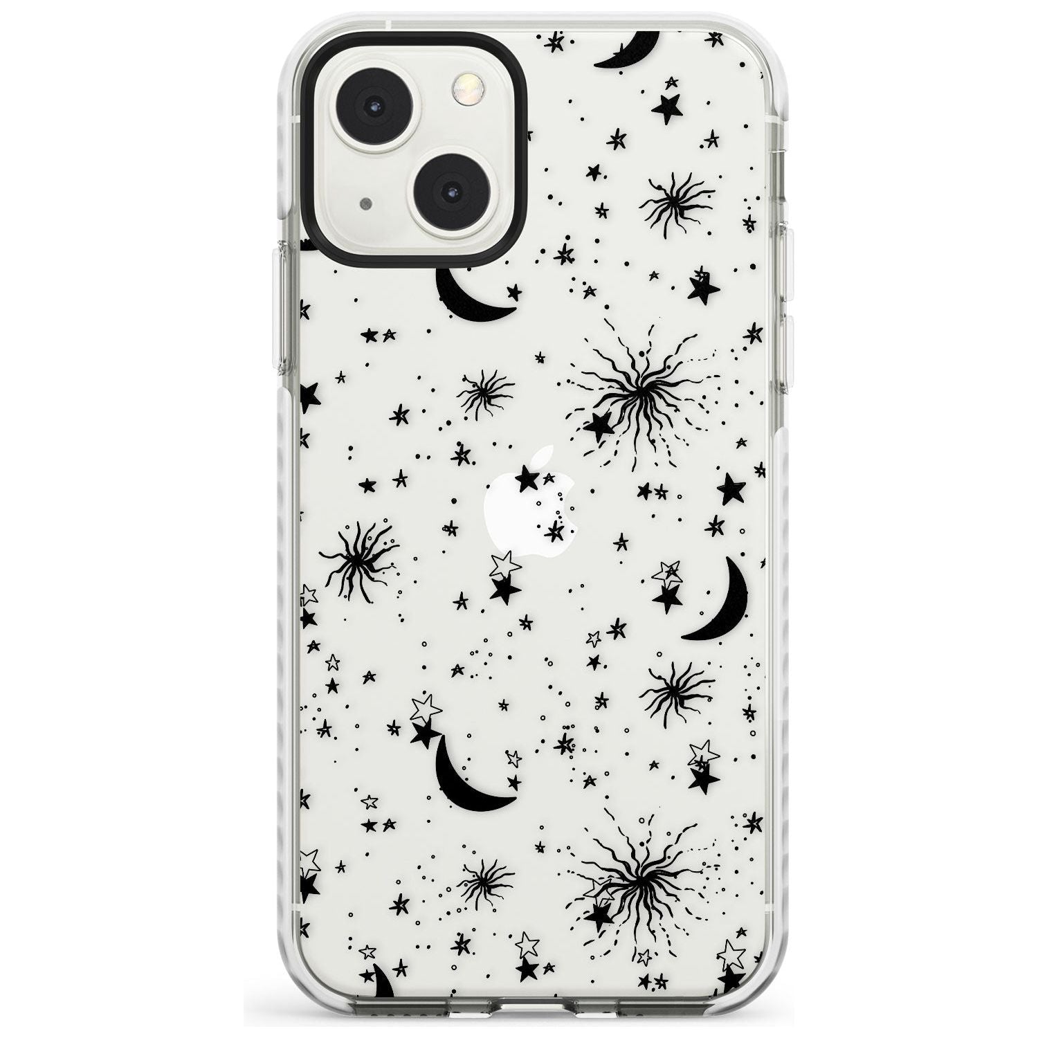 Moons & Stars Phone Case iPhone 13 Mini / Impact Case Blanc Space